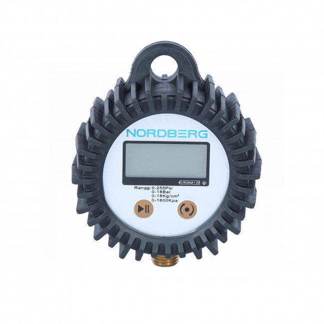 Манометр радиальный, 1/4", 80мм, 0-18 бар, цифровой NORDBERG Ti63#GAUGE ЦБ-0010854 Манометр радиальный, 1/4", 80мм, 0-18 бар, цифровой NORDBERG Ti63#GAUGE ЦБ-0010854