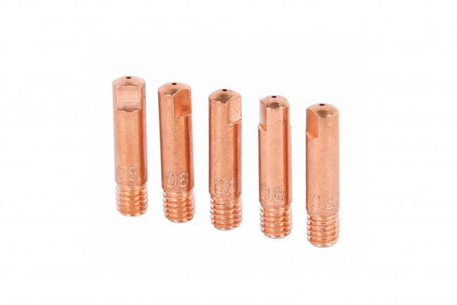 Сварочный наконечник для горелки MIG/MAG E-CU, M6x25, 0.8 мм, 5 шт. NORDBERG WMI-N08 01-00004447 Сварочный наконечник для горелки MIG/MAG E-CU, M6x25, 0.8 мм, 5 шт. NORDBERG WMI-N08 01-00004447