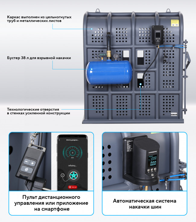 Клеть для накачки грузовых колес NORDBERG 46TC12 01-00016254 Клеть для накачки грузовых колес NORDBERG 46TC12 01-00016254