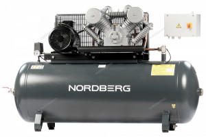 Компрессор поршневой с ременной передачей 380В, ресив. 500л, 1400л/мин NORDBERG NCP500/1400-16 ЦБ-0009515 Компрессор поршневой с ременной передачей 380В, ресив. 500л, 1400л/мин NORDBERG NCP500/1400-16 ЦБ-0009515
