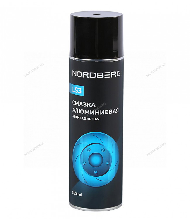Смазка алюминиевая антизадирная LS3, аэрозоль, 650 мл NORDBERG LS3-650 01-00008633