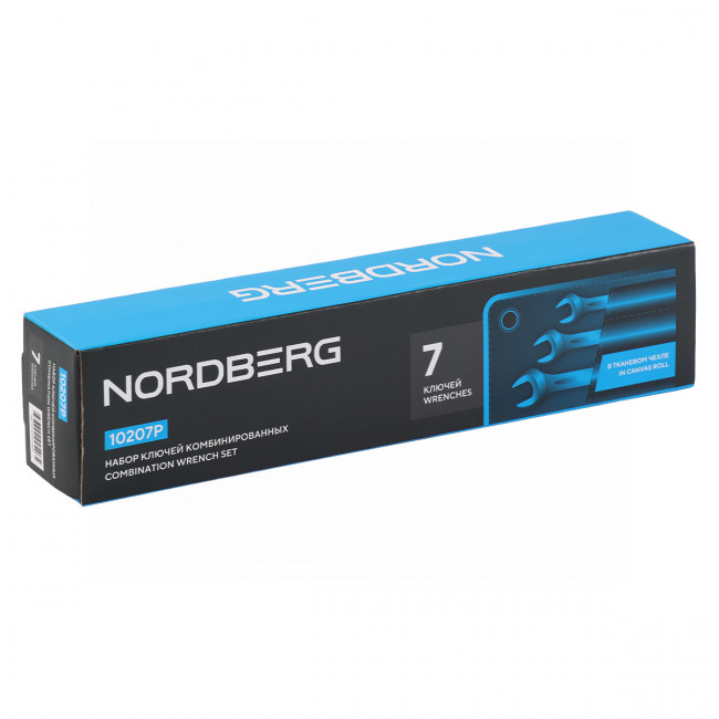 Набор ключей комбинированных 7 шт, планшет тетрон NORDBERG 10207P 01-00017283 Набор ключей комбинированных 7 шт, планшет тетрон NORDBERG 10207P 01-00017283
