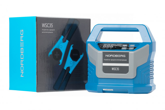 Зарядное интеллектуальное устройство 12/24 В, 15 A NORDBERG WSC35 ЦБ-00016463 Зарядное интеллектуальное устройство 12/24 В, 15 A NORDBERG WSC35 ЦБ-00016463
