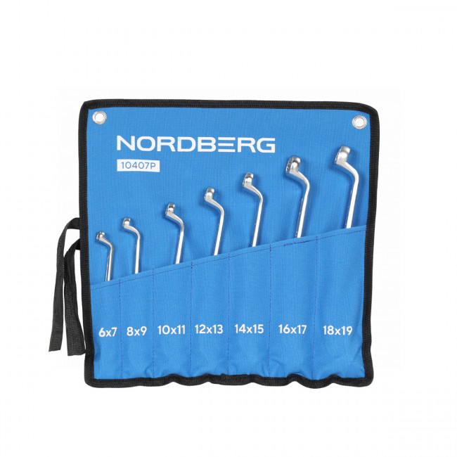 Набор ключей накидных 7 шт, планшет тетрон NORDBERG 10407P 01-00017288 Набор ключей накидных 7 шт, планшет тетрон NORDBERG 10407P 01-00017288