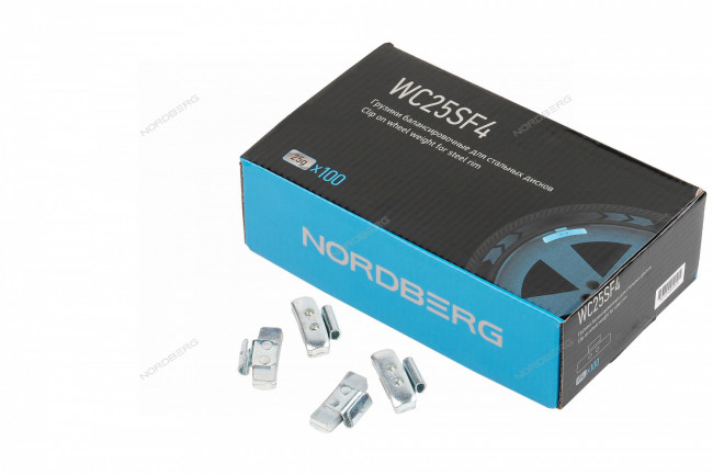 Грузики балансировочные для стальных дисков Fe 25 г, 100 шт. NORDBERG WC25SF4 01-00002847 Грузики балансировочные для стальных дисков Fe 25 г, 100 шт. NORDBERG WC25SF4 01-00002847