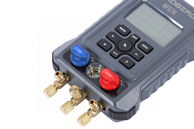 Коллектор манометрический электронный со шлангами и муфтами в кейсе NORDBERG NFG7K ЦБ-0011411 Коллектор манометрический электронный со шлангами и муфтами в кейсе NORDBERG NFG7K ЦБ-0011411