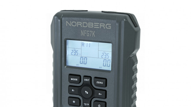 Коллектор манометрический электронный со шлангами и муфтами в кейсе NORDBERG NFG7K ЦБ-0011411 Коллектор манометрический электронный со шлангами и муфтами в кейсе NORDBERG NFG7K ЦБ-0011411