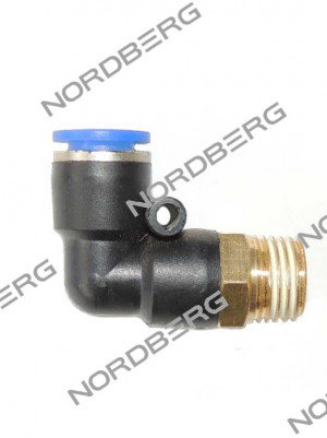Фитинг угловой D8 1/4" для NL24 NORDBERG ЦБ-00007609 ЦБ-00007609