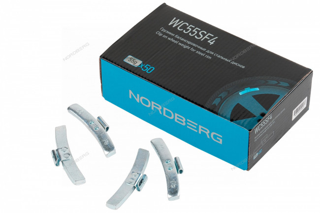 Грузики балансировочные для стальных дисков Fe 55 г, 50 шт. NORDBERG WC55SF4 01-00002853 Грузики балансировочные для стальных дисков Fe 55 г, 50 шт. NORDBERG WC55SF4 01-00002853