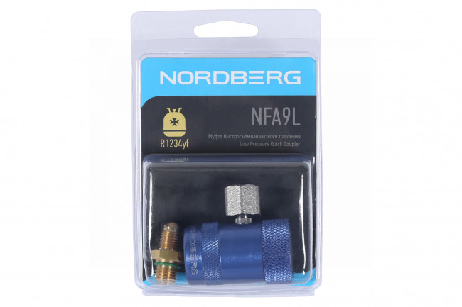 Муфта быстросъемная R1234yf низкое давление, синяя NORDBERG NFA9L ЦБ-0011417 Муфта быстросъемная R1234yf низкое давление, синяя NORDBERG NFA9L ЦБ-0011417