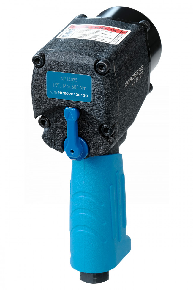 Пневмогайковерт ударный 1/2", 680 Нм, укороченный NORDBERG NP14075 ЦБ-00017080 Пневмогайковерт ударный 1/2", 680 Нм, укороченный NORDBERG NP14075 ЦБ-00017080