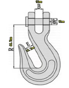 Цепь с крюком L=1,2 м (1 шт.) 01-00003428