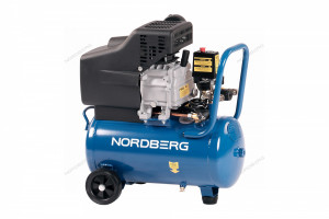 Компрессор поршневой, 220 В, ресивер 24 л, 240 л/мин NORDBERG NCE25/241 01-00005651 Компрессор поршневой, 220 В, ресивер 24 л, 240 л/мин NORDBERG NCE25/241 01-00005651