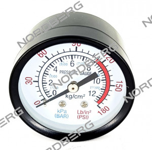Манометр 50 для NCE25/240,NCE50/240 NORDBERG NCE25/240,50/240#74 01-00001557