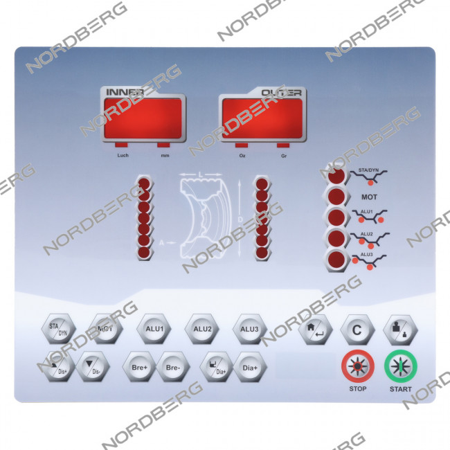 Клавиатура NORDBERG  B-12-2210003 для 4524C ЦБ-00001300