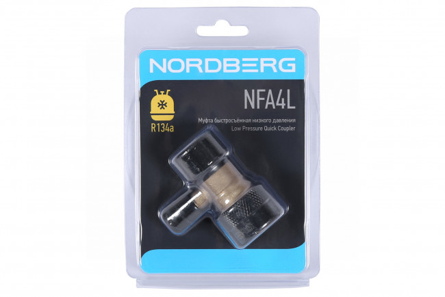 Муфта быстросъемная R134a низкое давление, синяя NORDBERG NFA4L ЦБ-0011421 Муфта быстросъемная R134a низкое давление, синяя NORDBERG NFA4L ЦБ-0011421