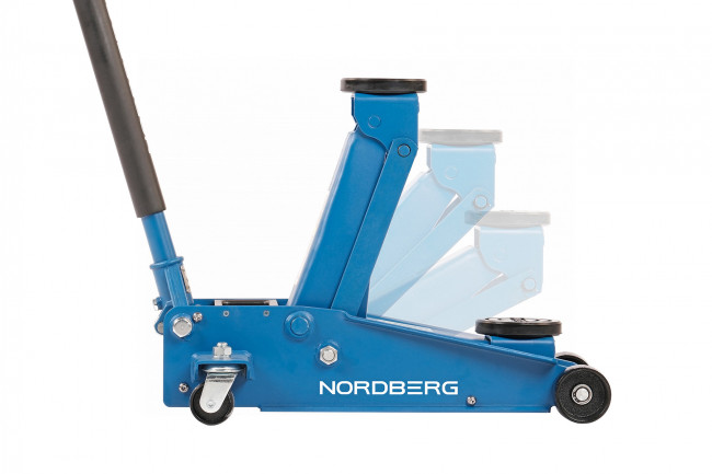 Домкрат подкатной 3 т с резиновой насадкой, быстрый подъем NORDBERG N3203 000007721 Домкрат подкатной 3 т с резиновой насадкой, быстрый подъем NORDBERG N3203 000007721