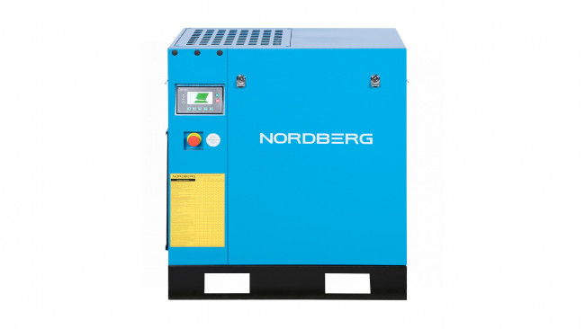 Компрессор винтовой, 7,5 кВт, 10 бар, 900 л/мин, IP55, без ресивера NORDBERG NCC10 01-00004841 Компрессор винтовой, 7,5 кВт, 10 бар, 900 л/мин, IP55, без ресивера NORDBERG NCC10 01-00004841