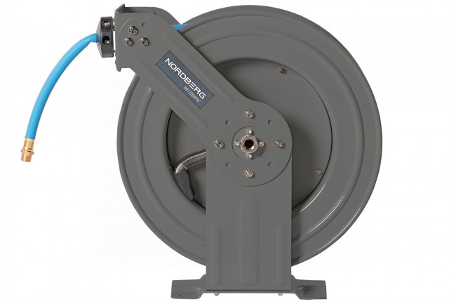 Шланг воздушный с двойным армированием на стальной катушке, гибридный ПВХ диам. 12,5х19 мм, 20 м NORDBERG HR1220HPVC 01-00001296