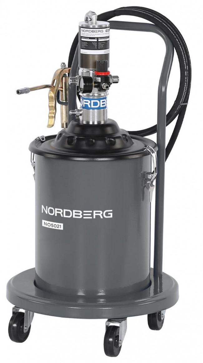 Установка пневматическая для раздачи густой смазки с баком, 20 л NORDBERG NO5021 01-00016036 Установка пневматическая для раздачи густой смазки с баком, 20 л NORDBERG NO5021 01-00016036