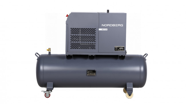 Компрессор винтовой, 5,5 кВт, 10 бар, 660 л/мин, ресивер 230 л, IP54 NORDBERG NCF7,5R 01-00013578 Компрессор винтовой, 5,5 кВт, 10 бар, 660 л/мин, ресивер 230 л, IP54 NORDBERG NCF7,5R 01-00013578