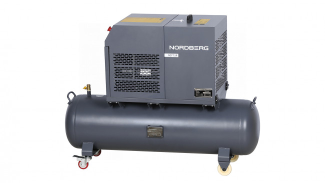 Компрессор винтовой, 5,5 кВт, 10 бар, 660 л/мин, ресивер 230 л, IP54 NORDBERG NCF7,5R 01-00013578 Компрессор винтовой, 5,5 кВт, 10 бар, 660 л/мин, ресивер 230 л, IP54 NORDBERG NCF7,5R 01-00013578