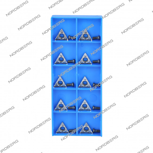 Резцы для NL1/NL2/NL7 с винтами в пенале (комплект 10 шт.) NORDBERG 01-00002683 01-00002683