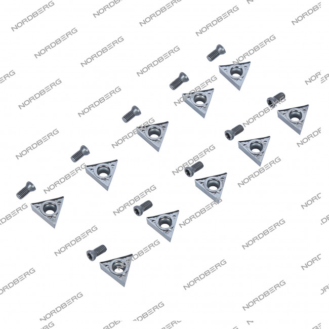 Резцы для NL1/NL2/NL7 с винтами в пенале (комплект 10 шт.) NORDBERG 01-00002683 01-00002683