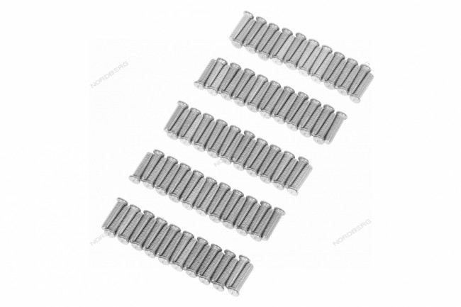Болт алюминиевый для сварки, M4х16,100 шт. NORDBERG FA016(M4) 01-00008484