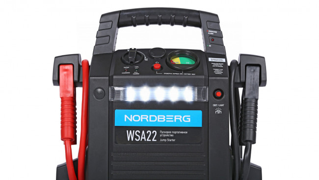 Пусковое портативное устройство 12 В, 22 А·ч NORDBERG WSA22 01-00008419 Пусковое портативное устройство 12 В, 22 А·ч NORDBERG WSA22 01-00008419