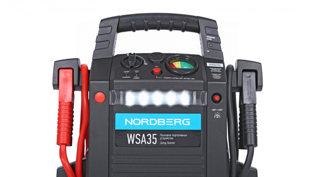Пусковое портативное устройство 12/24 В, 2*22 А·ч NORDBERG WSA35 01-00008420 Пусковое портативное устройство 12/24 В, 2*22 А·ч NORDBERG WSA35 01-00008420