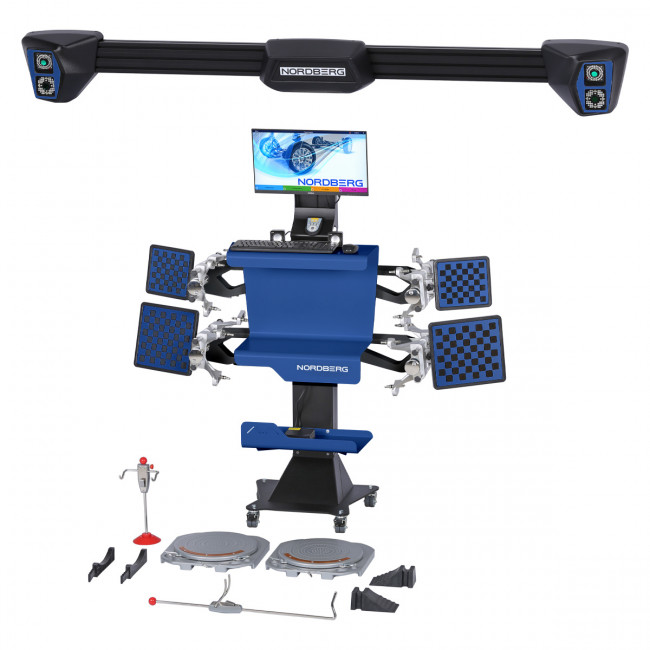 Стенд сход-развал 3D четырехкамерный настенный, синий NORDBERG C804-C (5005) ЦБ-00016531 Стенд сход-развал 3D четырехкамерный настенный, синий NORDBERG C804-C (5005) ЦБ-00016531