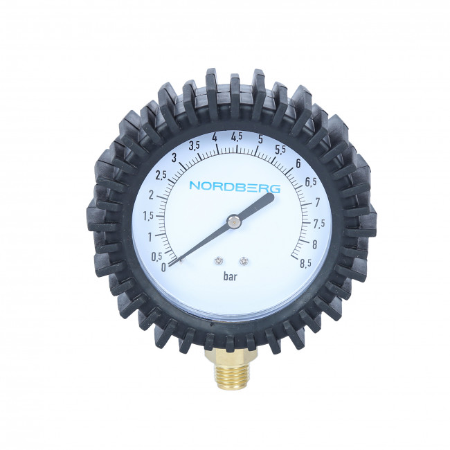 Манометр радиальный, 1/4", 80мм, 0-8,5 бар, стрелочный NORDBERG Ti61/62#GAUGE ЦБ-0008101 Манометр радиальный, 1/4", 80мм, 0-8,5 бар, стрелочный NORDBERG Ti61/62#GAUGE ЦБ-0008101