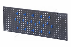 Перфорированная панель 1200x450 мм с набором крюков NORDBERG S12 01-00005568 Перфорированная панель 1200x450 мм с набором крюков NORDBERG S12 01-00005568