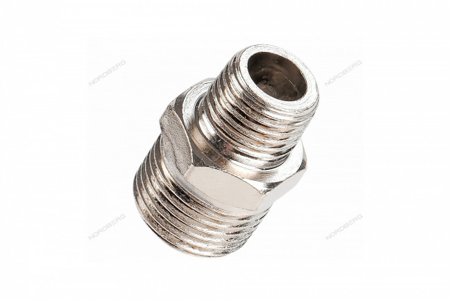 Переходник резьбовой M1/4" - M3/8" NORDBERG NPMM23 ЦБ-0010486 Переходник резьбовой M1/4" - M3/8" NORDBERG NPMM23 ЦБ-0010486