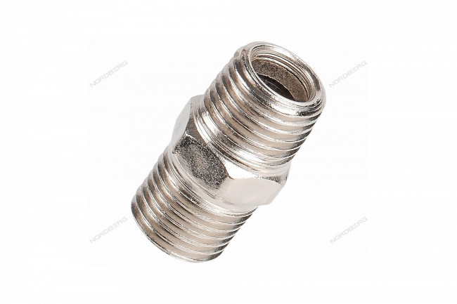 Переходник резьбовой M1/4" - M1/4" NORDBERG NPMM22 ЦБ-0010485 Переходник резьбовой M1/4" - M1/4" NORDBERG NPMM22 ЦБ-0010485